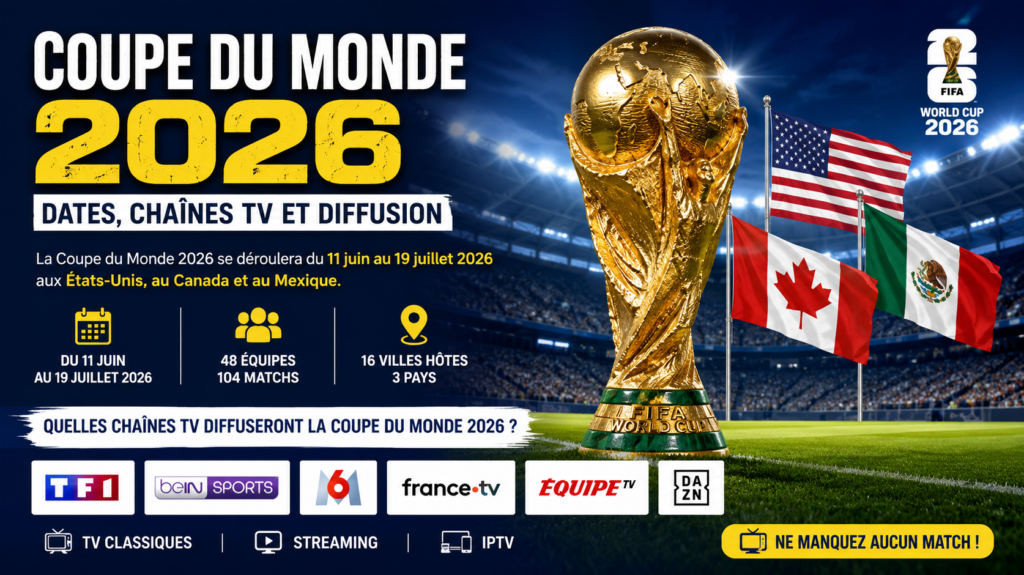Coupe du Monde 2026 quelles chaînes TV diffuseront les matchs